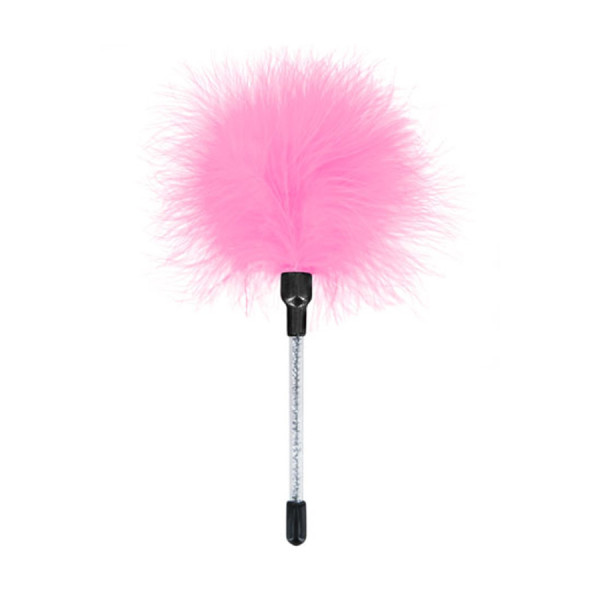 Plumeau rose très doux de caresses 
